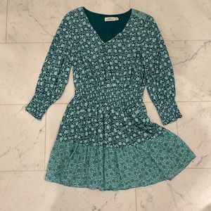 Vineyard Vines Sea Floral Smocked Waist Dress